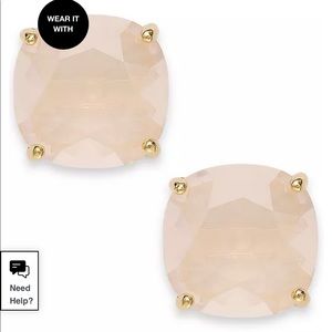 Kate Spade white studs